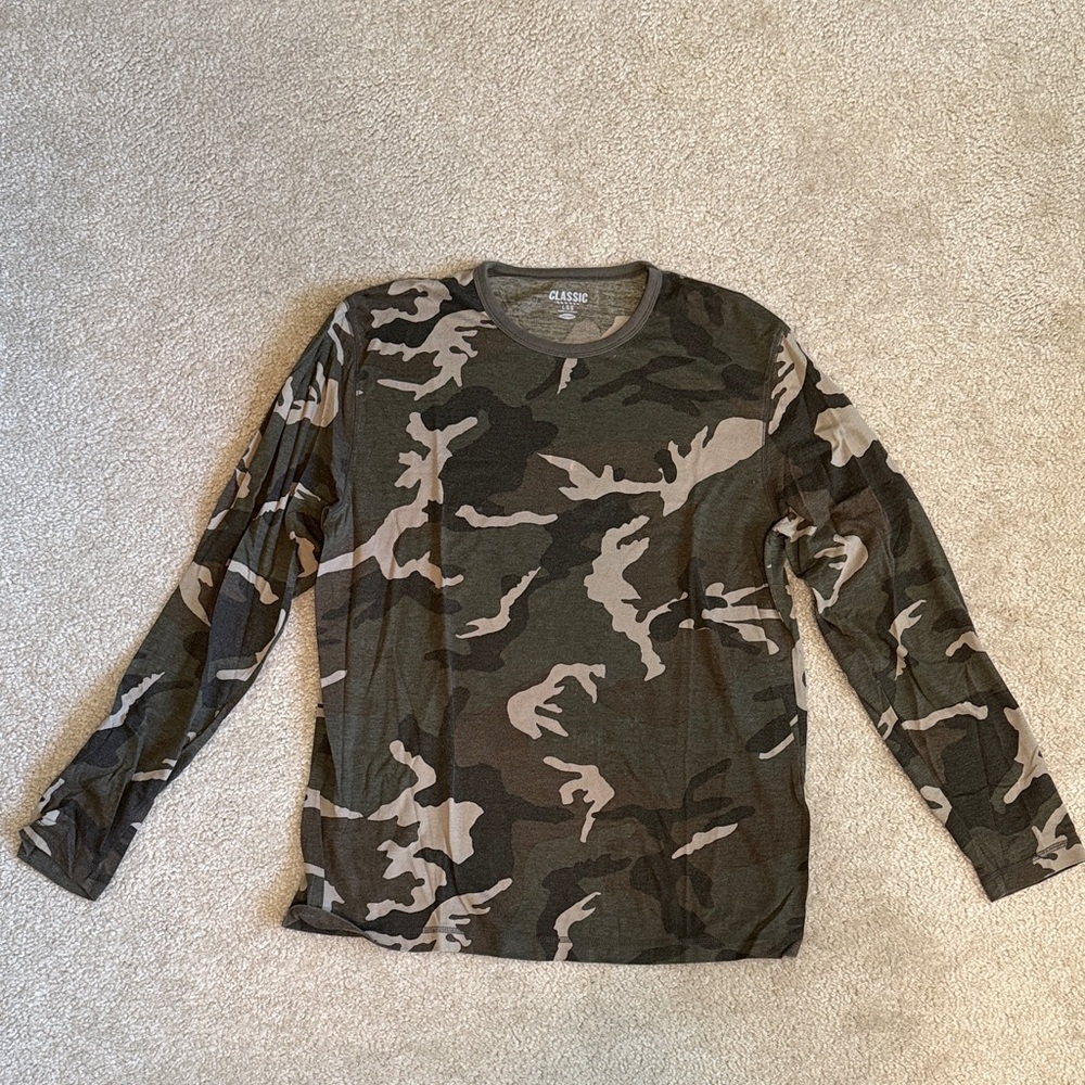 Old Navy Long Sleeve Camo Tee